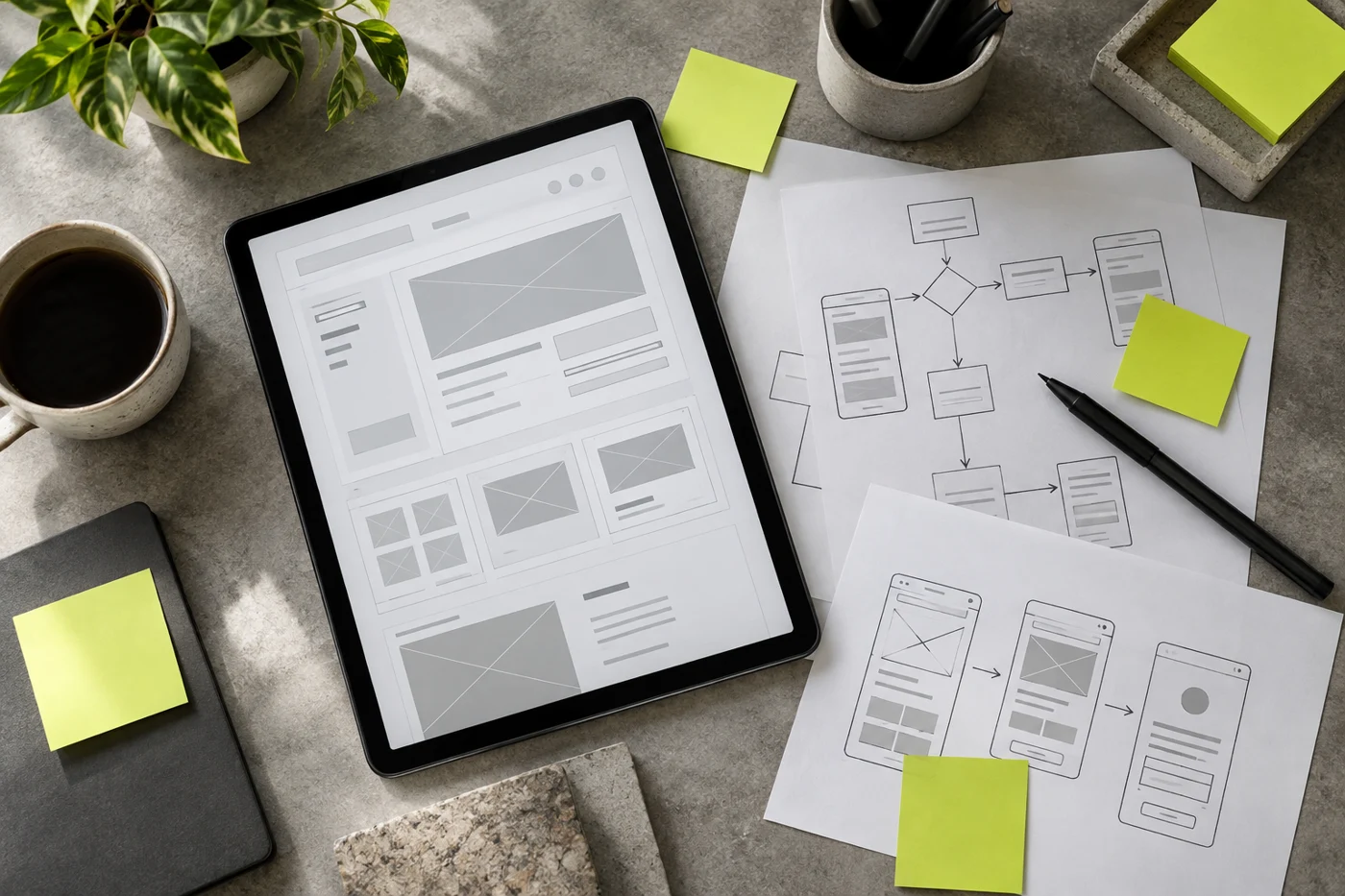 Maquette et parcours client conceptuels